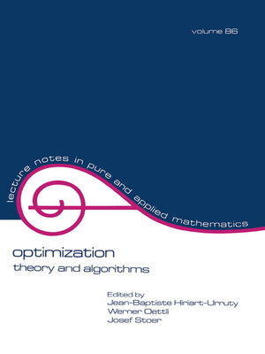 cover image of Optimization